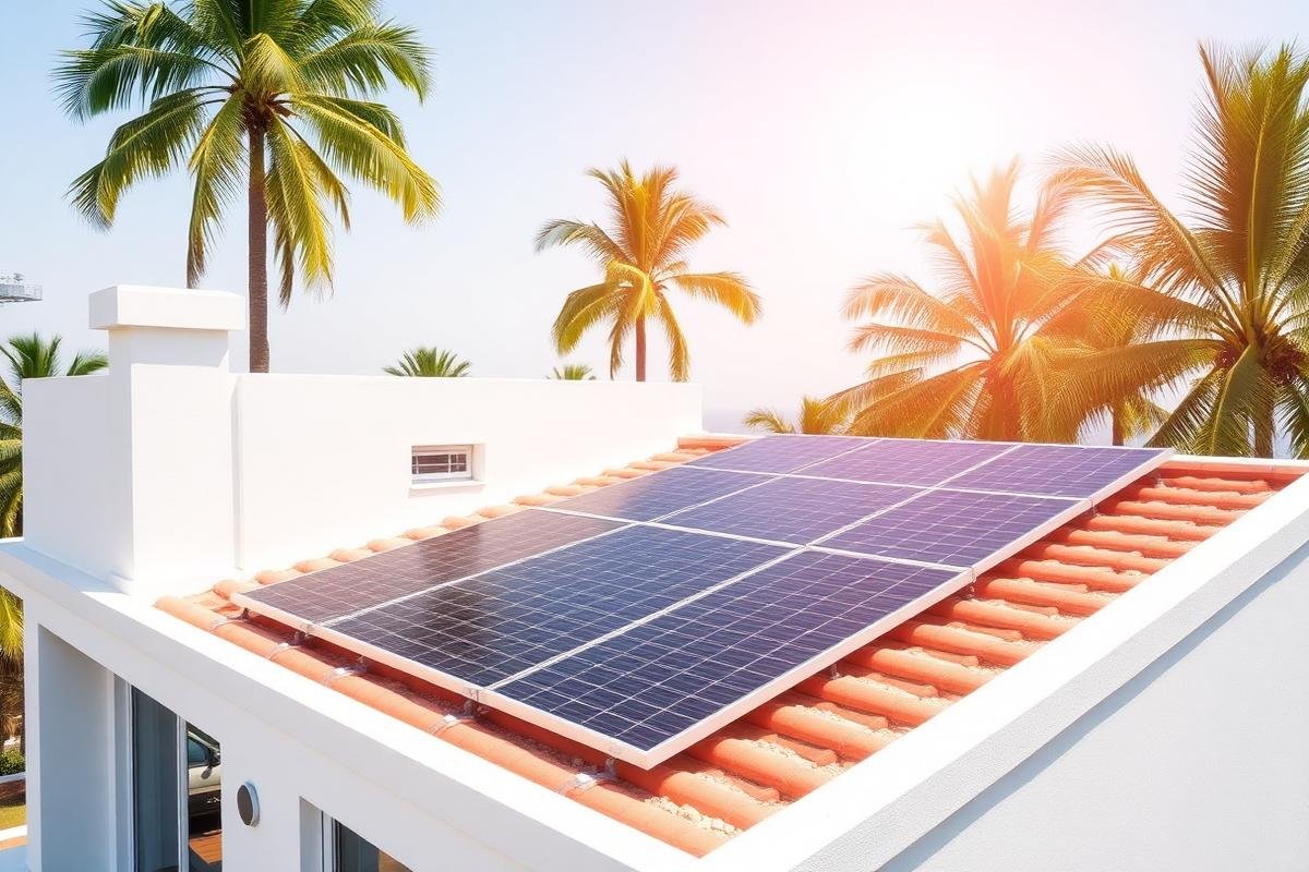 Commercial rooftop solar installation
