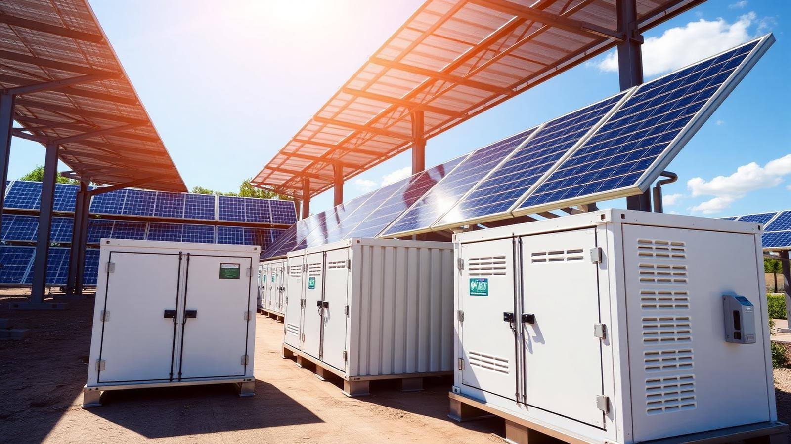 Energy storage room with inverters